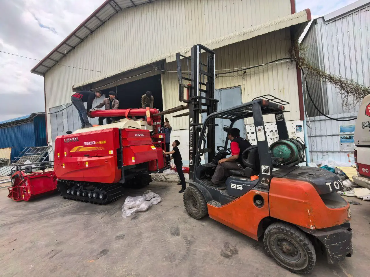 LOVOL Harvester Service in Cambodia